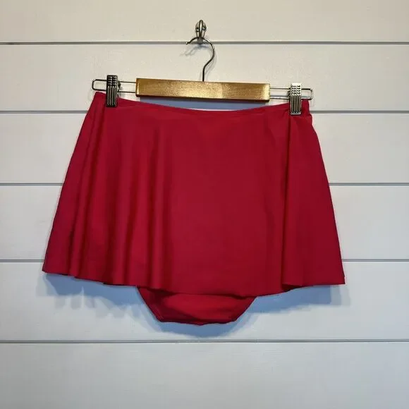 Kortni Jeane Swimsuit Small Medium Pink Black White Cut Out Flower Skirt Top - Picture 7 of 16